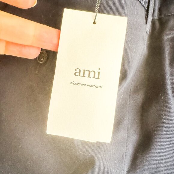 ami Alexandre Mattiussi Dark Navy Blue Chino Trouser XL 36/32 - Picture 5 of 5